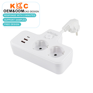 ปลั๊กต่อพ่วงมาตรฐานยุโรปแบบมีสายส่งกระแสสูง 2 ช่องเสียบแบบ Schuko พร้อมพอร์ต USB-C PD20W และพอร์ต USB QC3.0 ตัวนำทองแดงแท้ - Product Image 4