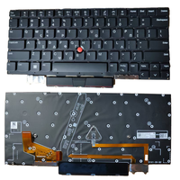 Clavier d'ordinateur portable grec GRE rétroéclairé pour Lenovo ThinkPad X1 Carbon 9e génération Panther PK131U81B02 compact avec pointeur directionnel