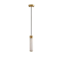 Lampu Gantung LED Alabaster Persegi Gaya Minimalis Modern untuk Hotel, Ruang Makan, Dapur, Tangga, Dekorasi Interior