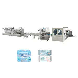 Automatic Wet Wipes Making Machine For Flushable Hand Cleaning Tissue Individual baby wet wipes making machine