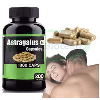 Kapsul Ekstrak Akar Astragalus Ausreson OEM Organik Suplemen Pendukung Imunitas Vitamin Kapsul Astragalus