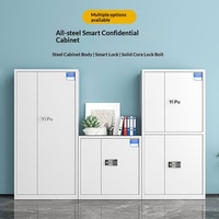Coffre-fort de bureau commercial ignifuge et antivol en acier avec serrure électronique à code, 2 tiroirs, pour archivage de données