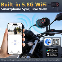 Caméra DVR Moto 2K HD WiFi Étanche IP66 MINI Enregistreur Vidéo USB pour Vélo Électrique VTT Enregistrement en Boucle