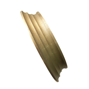 Roue périphérique diamantée OG de 10 mm pour machine à chanfreiner le verre, 3 meules à verre OG personnalisables OEM pour applications métalliques - Product Image 2