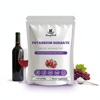 Sorbate de potassium en poudre à haute stabilité 99% de qualité industrielle pour usage conservateur, adapté aux boissons protéinées, confitures et vins