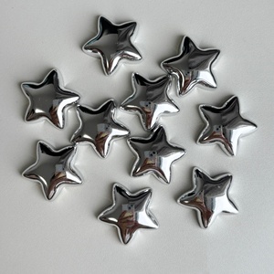Nuevos Imanes de Resina para Refrigerador, <span class=keywords><strong>Serie</strong></span> Estrella Plateada, Decoración para el Hogar y la Cocina, Pegatinas Magnéticas - Product Image 2