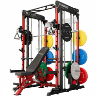 Zoshine Multi Smith Machine : Équipement de gym à domicile avec fonction Squat et Cable Crossover pour la musculation et l'entraînement sportif, incluant un rack de gym à câbles