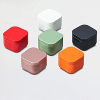 Boîte en fer blanc mini carrée en gros, petite boîte d'emballage métallique, finition mate, boîte cadeau vide en fer blanc, mini boîte de rangement en métal