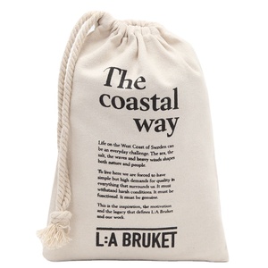Bolsa de Lona Gruesa de Algodón con Cordón, Personalizada con Logotipo, de Alta Calidad y Lujo - Product Image 1