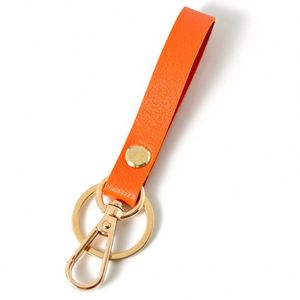 Custom Laser Logo Multicolor Cute Color PU Leather Keychain Soft Leather Heart <b>Key</b> <b>Ring</b> with <b>Bag</b> Charm for Purse Handbag - Product Image 4