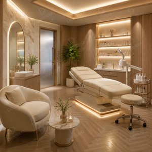 Muebles Modernos Minimalistas de Madera Duradera Estilo Salón, Renderizado 3D <span class=keywords><strong>Max</strong></span>, Diseño de Interiores, Belleza, Spa, Depilación Facial, Estética - Product Image 2