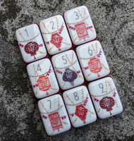 Fichas de Mahjong de Lujo Americanas Corner Walk Me, 7 Capas, Diseño Grabado, 167 Piezas, Acrílico Exquisito, Inspirado en Matryoshka, Pintado a Mano