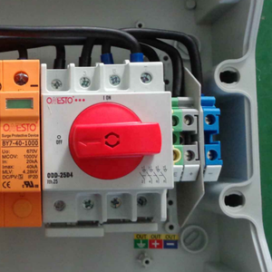 Caja de Conexiones Solares <span class=keywords><strong>ONESTO</strong></span> 1000V, Caja Combinadora de Paneles Fotovoltaicos de 2 Cadenas, IP65, Resistente a Llamas para Exteriores, Caja Combinadora de CC - Product Image 4