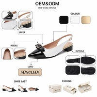 Nouvelles sandales d'été sexy pour femmes, à bout pointu, à talon épais, à enfiler, en PU, avec semelle en caoutchouc, élégantes et tendance