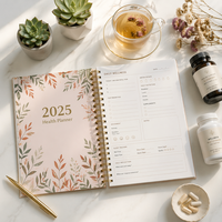 Agenda hebdomadaire personnalisé A5 à spirales, couverture rigide, journal de motivation haut de gamme, bloc-notes pour réunions |   Certifié FSC EN71, faible MOQ 300 pièces