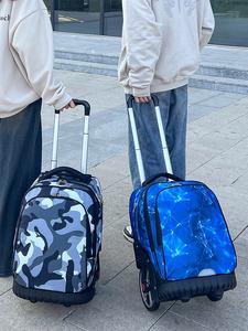 Waterproof Anti-burden Luggage Roller Bag Spinner <b>Suitcase</b> School College Students Travel Bag Male Female Adult <b>Trolley</b> Bag - Product Image 5