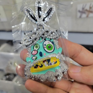 Iced Out Cartoon TS Micro ajuste diamante Jesús colgante rodio chapado en oro CZ joyería de moda Punk Collar para hombres - Product Image 5