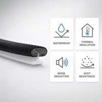 Joint d'étanchéité en mousse de polyuréthane PU sur mesure pour portes et fenêtres, protection des joints de cadre et des interstices de bâtiment