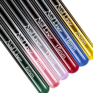 Nouvelle tige métallique ultra-fine pour Nail Art Liner Pen Set Liquid Lip Liner Nail Salon Special Drawing Hook Line Nail Art Liner Brush - Product Image 5