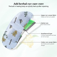 Masque oculaire jetable auto-chauffant à la vapeur, à base de plantes, pour SPA, marque privée ODM, aux polyphénols de thé, apaise les yeux fatigués, détend les tensions