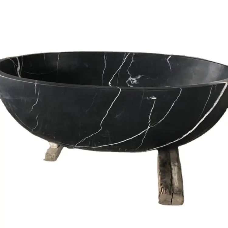 Trung Quốc Nero MARQUINA đá cẩm thạch bồn tắm để bán