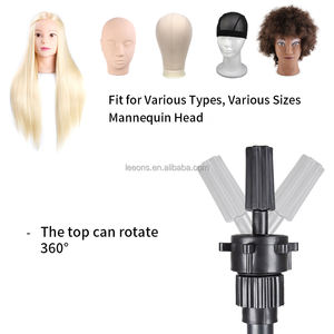 Support de Tête de Mannequin en Gros, Support de <span class=keywords><strong>Perruque</strong></span> Réglable pour Outils de Coiffure de Salon, Trépied de Support de Tête d'Entraînement - Product Image 2