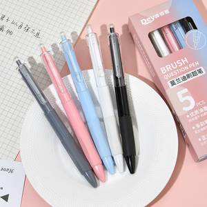 Penne in Gel di plastica con LOGO personalizzato ad alta apparenza cancelleria per studenti con punta a penna per domande sul pennello da esame - Product Image 3