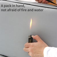 Sac de rangement multifonctionnel ignifuge pour documents, passeports et certificats