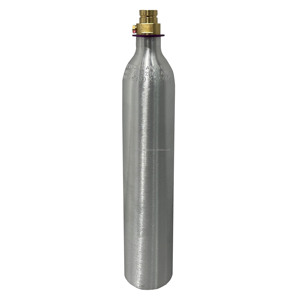 Cylindre industriel en aluminium personnalisé de 0,6 L et 425 g pour la production de dioxyde de carbone haute pression pour fabricants de machines à <span class=keywords><strong>soda</strong></span> Sodastream à vendre - Product Image 2