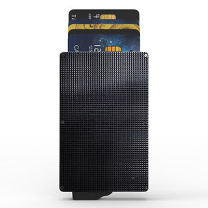 Tarjetero de Aluminio con Bloqueo RFID, Funda para Tarjetas de Crédito, Estuche Multifuncional de Negocios, CardHoda 6 Sin Cierre - Product Image 1