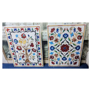 Panneau mural en marbre incrusté pour la décoration - Product Image 1