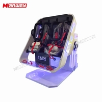 Marwey Indoor Amusement 9D VR Chair 360 Degree Flip Flight Simulator Cockpits Luxury 2 Seater Vr Máquina de videojuegos