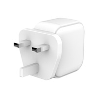 Adaptador de Viaje Universal con 2 Puertos USB a USB C PD de 45 W, Cargador Rápido de Pared para Enchufes de EE. UU., UE, Reino Unido y Australia, Cargador Rápido USB C