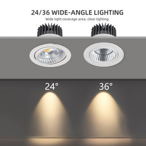 Fabricant de Zhongshan OKELI 7w 12w 18w Lumière Intérieure Commerciale Boîtier en Aluminium Plafond LED Encastré COB LED Downlights - Product Image 4