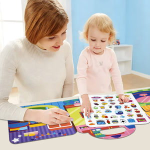 Hot Bán Tái Sử Dụng Có Thể Tháo Rời Sticker Cuốn Sách Thủ Công Mỹ Nghệ Cho Trẻ Em Giáo Dục Học Tập Đồ Chơi Sinh Nhật Quà Tặng Có Thể Tháo Rời Dán - Product Image 4