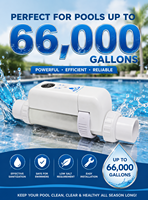Électrolyseur au sel à commande Wi-Fi facile à utiliser pour piscine, générateur de chlore au sel pour piscine de 66 000 gallons