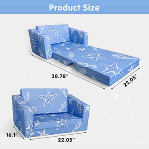 Sofá <span class=keywords><strong>Cama</strong></span> Convertible de <span class=keywords><strong>Espuma</strong></span> Comprimida Refrescante para Bebés y Niños Pequeños, Venta al Por Mayor - Product Image 6