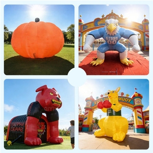 Calabaza Inflable Gigante para Halloween, Decoración Inflable Comercial para Exteriores, Mascota Inflable Personalizada - Product Image 5