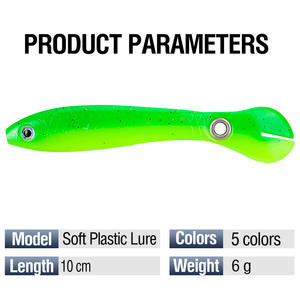 Isca de pesca biônica macia para peixes de lama, isca de pesca artificial de plástico macio para simulação de 6g/10cm - Product Image 3