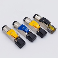Nouveau connecteur RJ45 Cat8 STP 8P8C, câble Ethernet, tête de prise plaquée or pour connecteurs réseau RJ 45