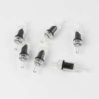 Pompe à air pour aquarium CO2 avec valve anti-retour unidirectionnelle 4 mm en plastique, sacs écologiques