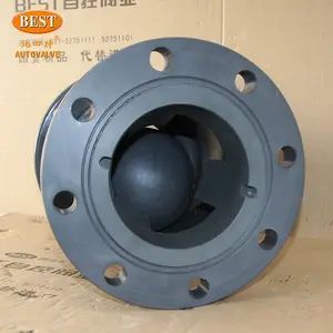 Good Price Industrial H42 1 Way Flanged PVC FRPP PVDF Water PN16 Plastic Hydraulic Anti-corrosion Ball Check Valve