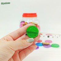 Chocolats colorés en forme de pièces de monnaie, enveloppés de papier brillant, pour cadeaux de fête pour enfants, cadeaux de vacances, récompenses en classe, décorations amusantes