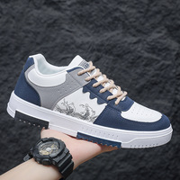 Nouvelles Baskets Sportives Blanches Plates pour Hommes, Respirantes et Confortables, Chaussures de Marche Tendance, Légères et Souples pour l'Automne et l'Hiver, du Fabricant