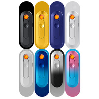 Nouveau Briquet Mini Coupe-Vent au Tungstène, Briquet Électrique Rechargeable USB Tactile
