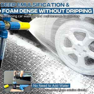 Kit de canon à mousse pour nettoyeur haute pression FIXFANS 4000 PSI, double connecteur, adaptateur M22, connexion rapide 1/4 ", bleu/noir/<span class=keywords><strong>jaune</strong></span> - Product Image 3