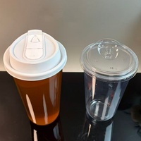 Offres Spéciales – Gobelets en PET transparents personnalisés en forme de U, 10, 12, 14, 16, 18, 20 oz, pour smoothies, avec couvercles plats, pour usage extérieur