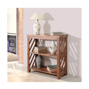 Estantería Jodhpuri Woods Soker con Acabado Natural, Elegante y Duradera, Unidad de Madera para Organizar Libros, Decoración y Accesorios - Product Image 5