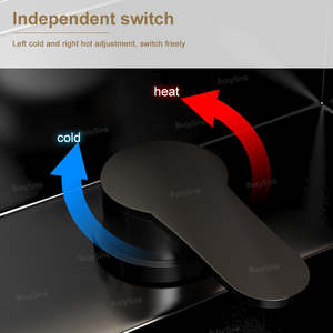 Conception carrée moderne de barre d'évier de cuisine de cuvette simple avec au-dessus de la couleur noire cachée d'acier inoxydable de robinet - Product Image 5