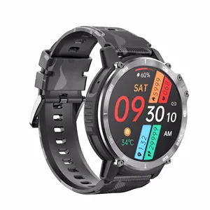 C22 Smartwatch Pols Ip68 Inteligente Rateios Tracker Outdoor Amoled Deportes Reloj Smart Watch Rond Voor Monitoring Met De